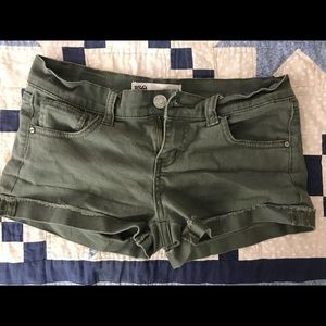 RSQ Low Rise Army Green Malibu Shorts